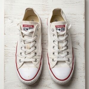 Converse Chuck Taylor All Star Low Top White | Men’s 7 Women’s 9 | Fair Cond